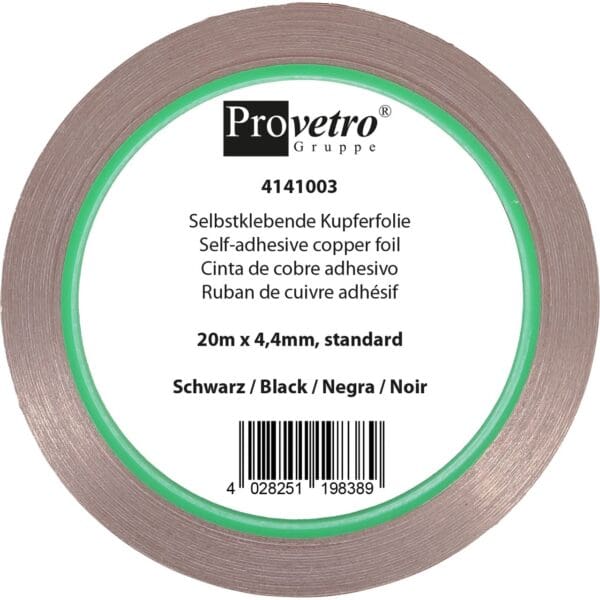 Provetro Kupferfolie 4,4 mm Schwarz