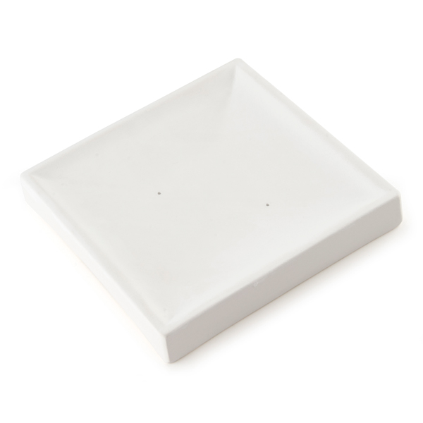 Glasfusing-Form / Abgeschrägte quadratische Platte 958.417