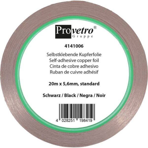 Provetro Kupferfolie 5,6 mm Schwarz
