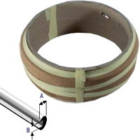 Bleiglas Bleiprofil C 2,5 x 3,5 | auf Rolle 7,5 kg, Mommer