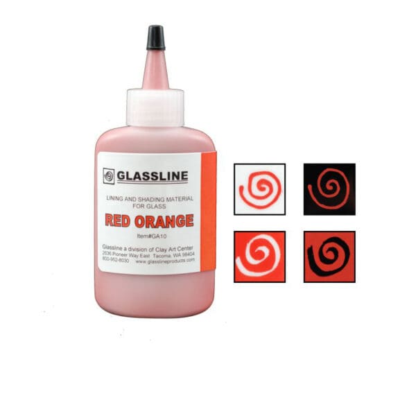 Glassline Stift Rot-Orange GA10