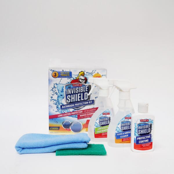 INVISIBLE SHIELD® Badezimmer-Schutzset: Reinigen, Schützen, Pflegen