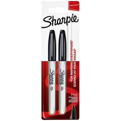 Sharpie Fein Spitze rund 0,9 mm Schwarz (2 Stück in Blisterverpackung)