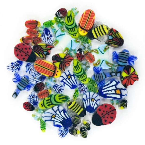 MURRINI MILLEFIORI COE 96 Käfer und Schmetterlinge gemischt