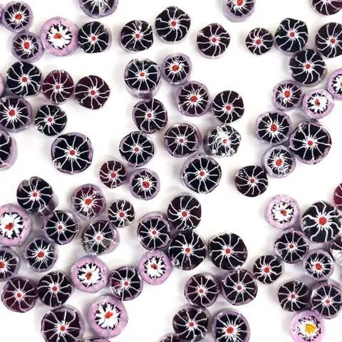 MURRINI MILLEFIORI COE 96 lila Blümchen